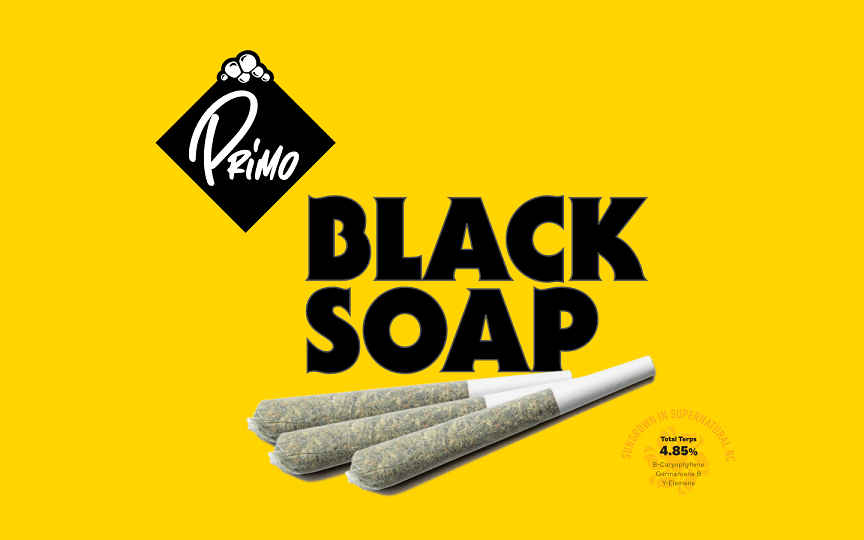 BLACK SOAP (BC SUNGROWN) PRE-ROLLS - 1.5G BLACK SOAP (BC SUNGROWN)